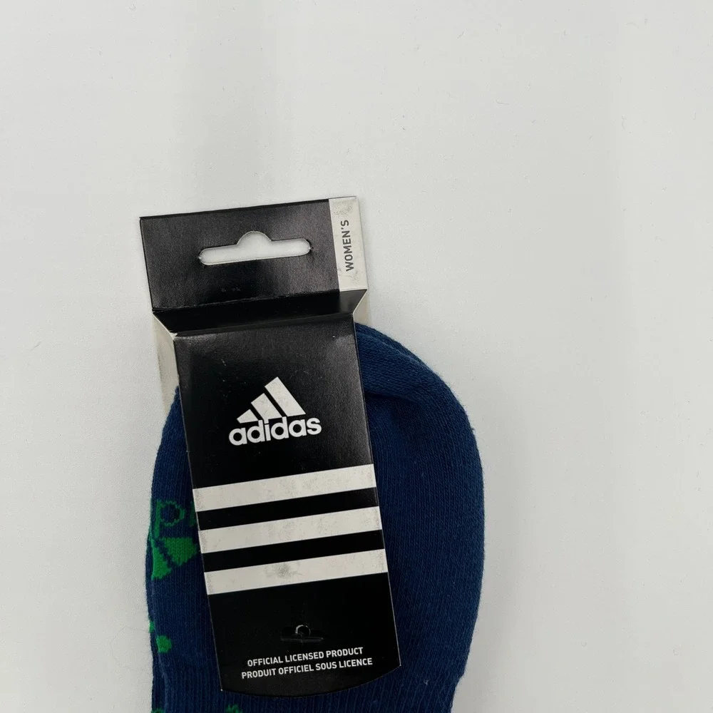 Adidas Vancouver Canucks Womens 2 Pack No Show Socks Pink‎ Navy Graphic OSFA NEW